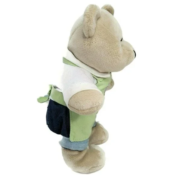 Starbucks Bearista Bear Gardener 10'' Jeans Apron Plush Stuffed Toy 47th Ed 2006 - Picture 2 of 9